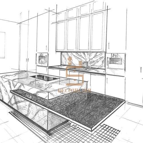 نقشه اجرایی کابینت