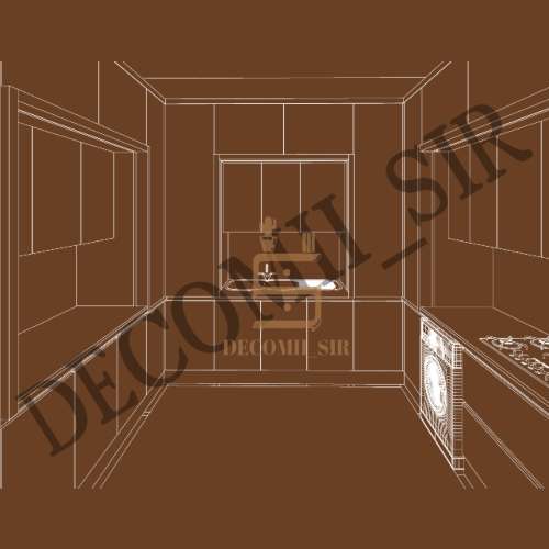 نقشه کابینت آشپزخانه کوچک